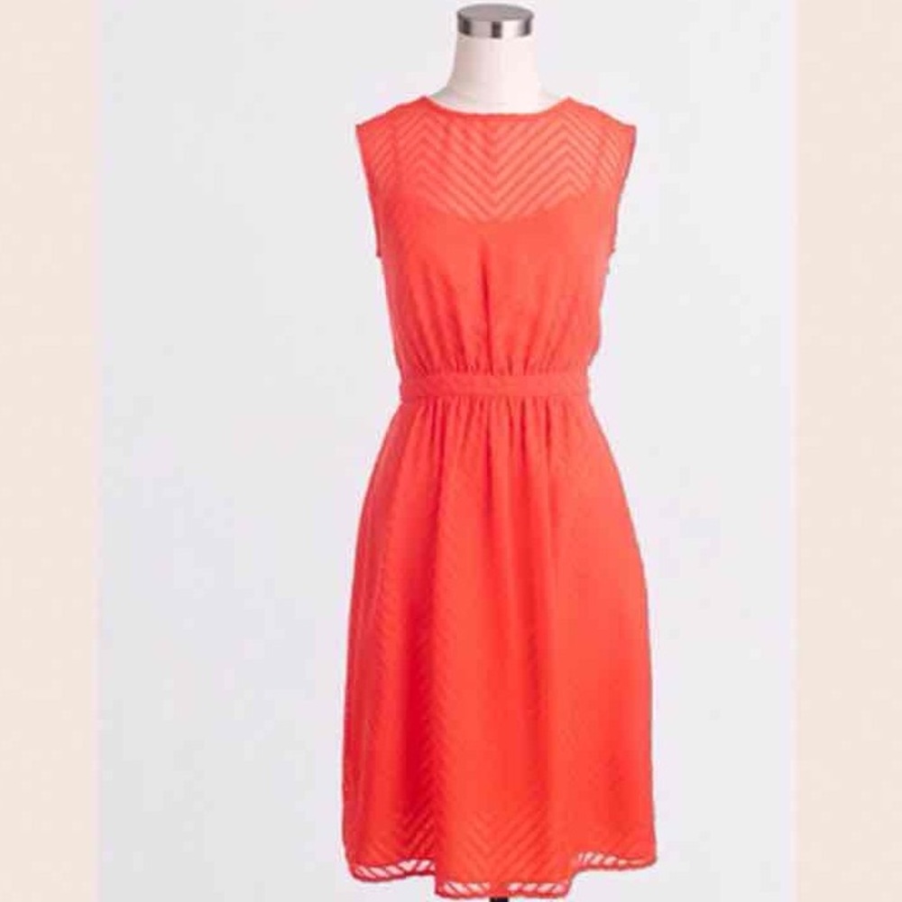 JCrew Factory NWT ZigZag Chiffon Dress